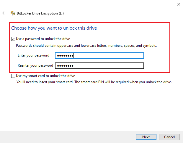 choose-how-you-want-to-unlock-this-drive Choose how you want to unlock this drive