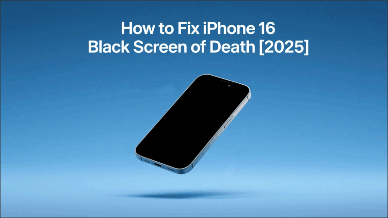 how to fix black screen on iphone 16
