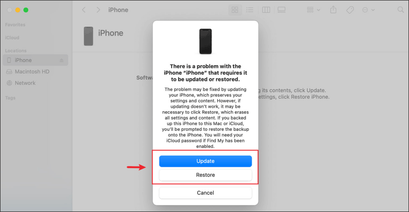 Update or Restore Your iPhone 16